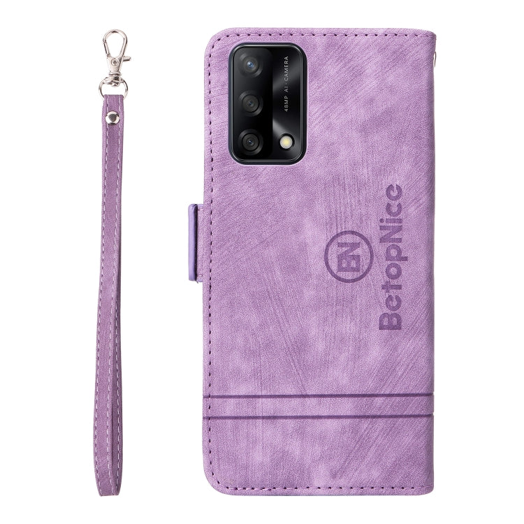 For OPPO A74 4G BETOPNICE Dual-side Buckle Leather Phone Case