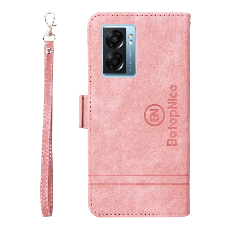 For OPPO A57 5G BETOPNICE Dual-side Buckle Leather Phone Case
