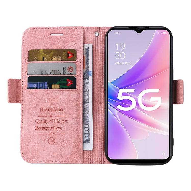 For OPPO A57 5G BETOPNICE Dual-side Buckle Leather Phone Case