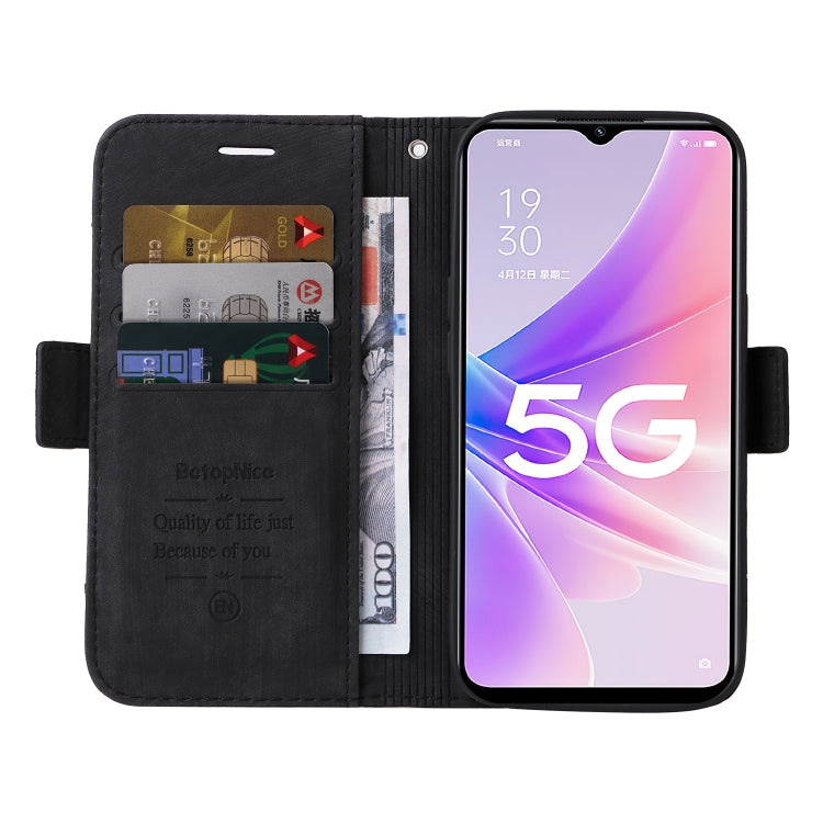 For OPPO A57 5G BETOPNICE Dual-side Buckle Leather Phone Case