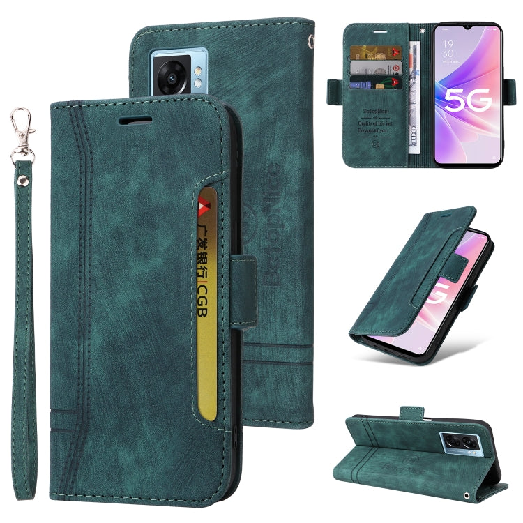 For OPPO A57 5G BETOPNICE Dual-side Buckle Leather Phone Case