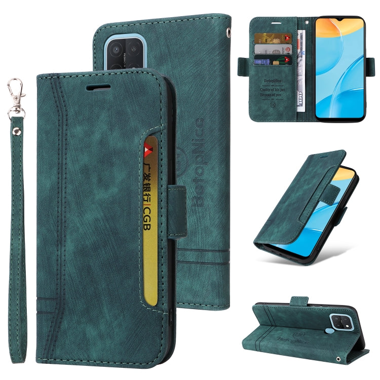 For OPPO A15 BETOPNICE Dual-side Buckle Leather Phone Case
