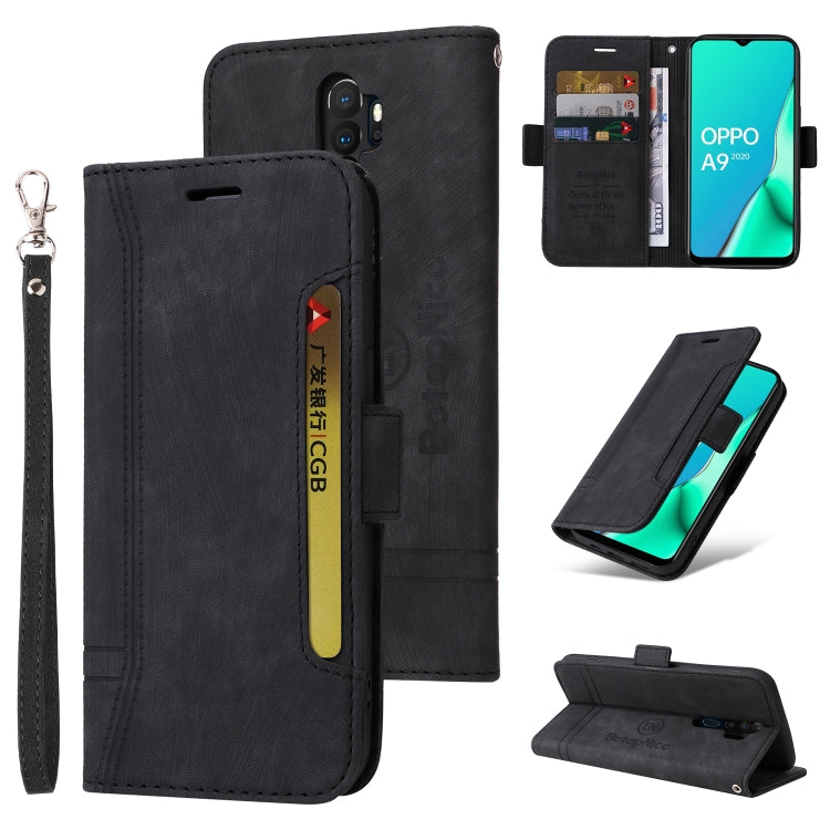 For OPPO A9 2020 BETOPNICE Dual-side Buckle Leather Phone Case