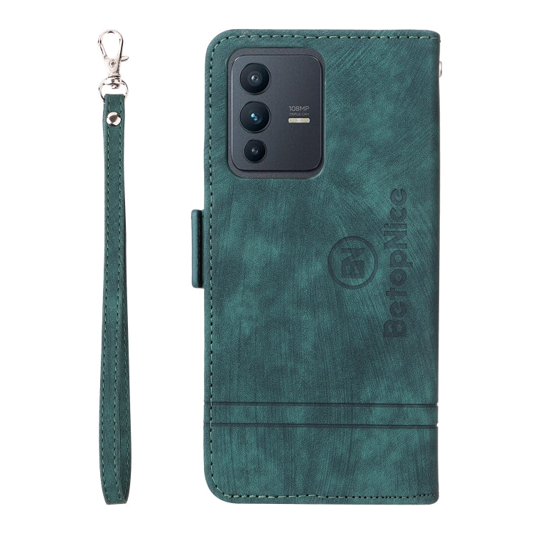 For vivo S12 BETOPNICE Dual-side Buckle Leather Phone Case