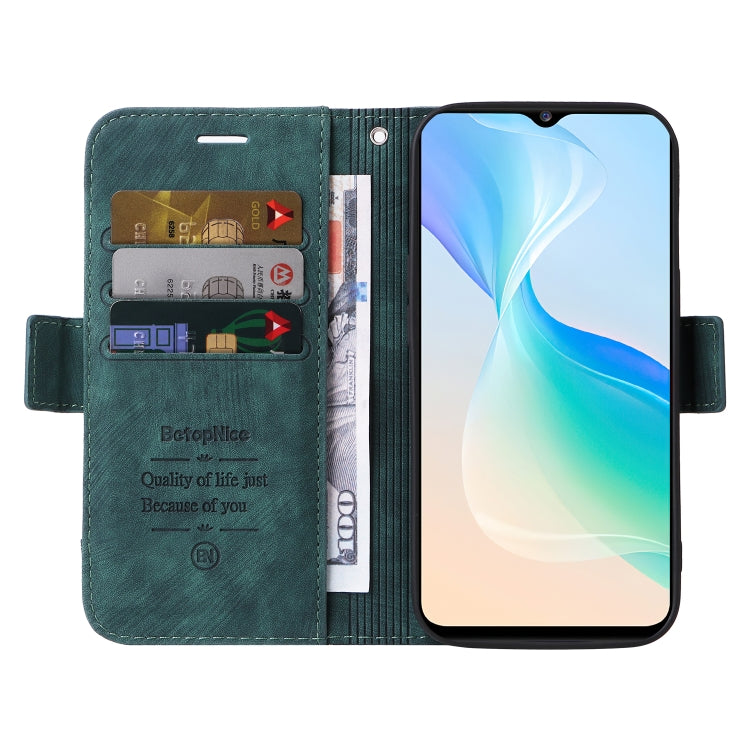 For vivo Y76 5G BETOPNICE Dual-side Buckle Leather Phone Case