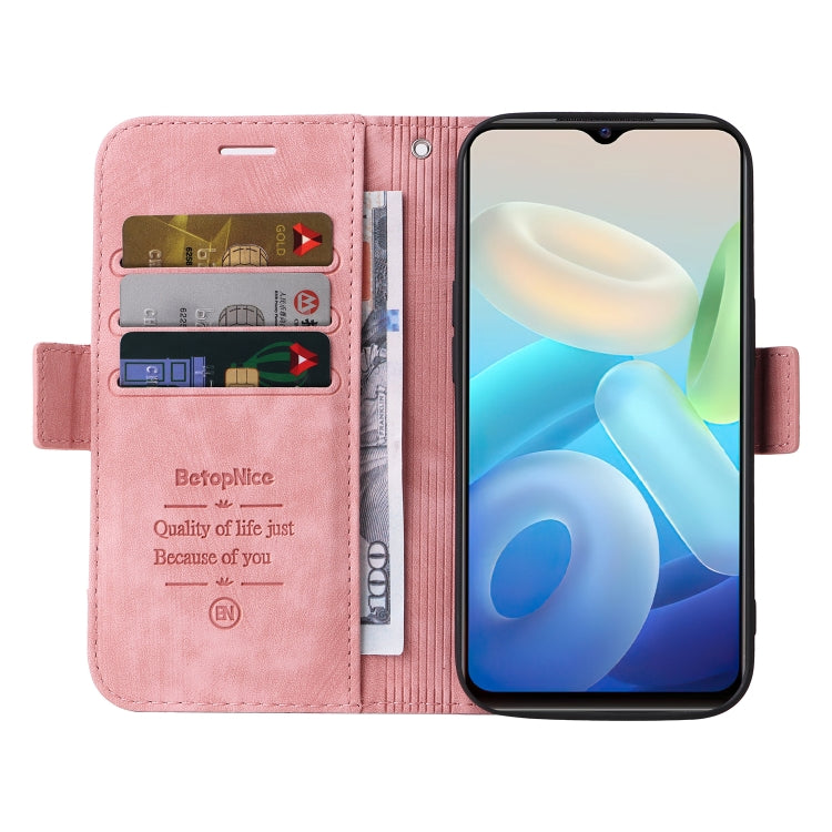 For vivo Y55 5G Global / Y75 5G Global BETOPNICE Dual-side Buckle Leather Phone Case