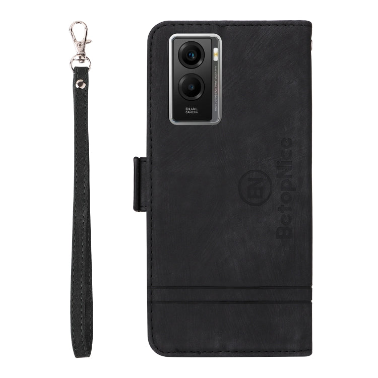 For vivo Y55 5G Global / Y75 5G Global BETOPNICE Dual-side Buckle Leather Phone Case