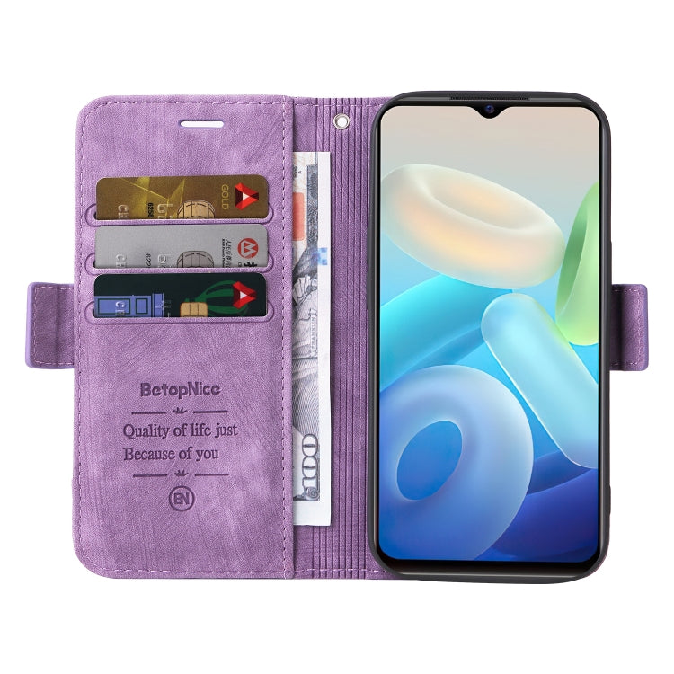 For vivo Y55 5G Global / Y75 5G Global BETOPNICE Dual-side Buckle Leather Phone Case