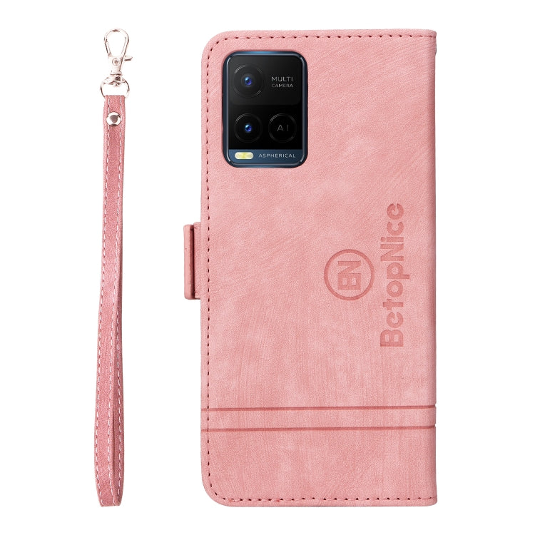 For vivo Y21 2021 BETOPNICE Dual-side Buckle Leather Phone Case