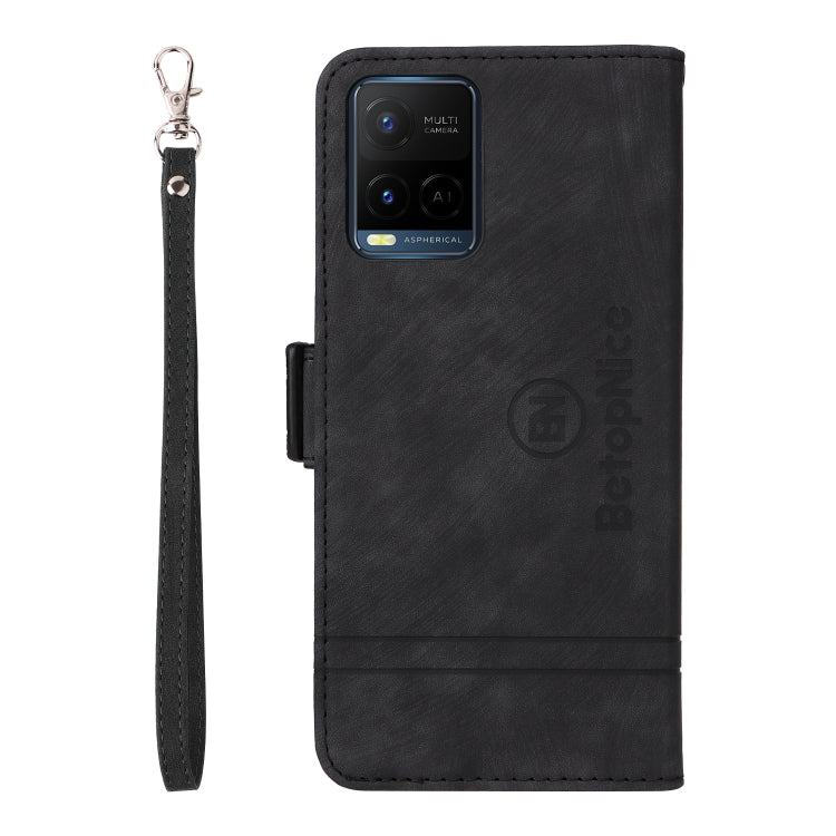 For vivo Y21 2021 BETOPNICE Dual-side Buckle Leather Phone Case
