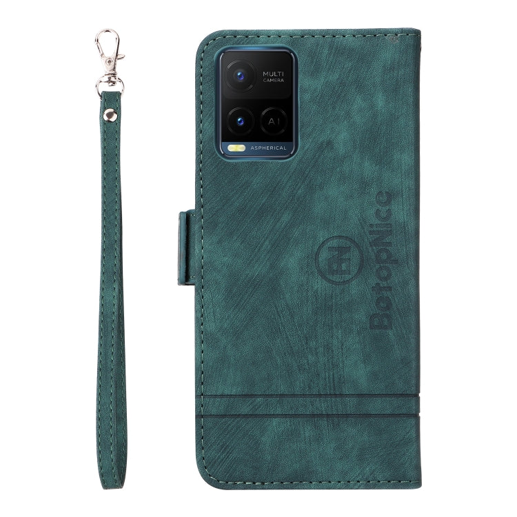 For vivo Y21 2021 BETOPNICE Dual-side Buckle Leather Phone Case
