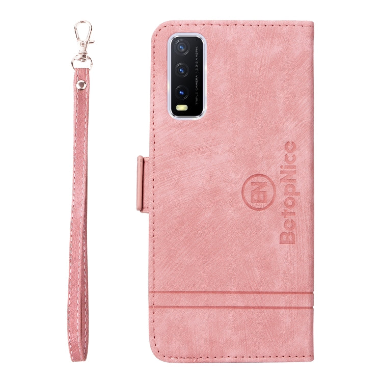 For vivo Y20 BETOPNICE Dual-side Buckle Leather Phone Case
