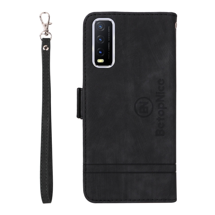 For vivo Y20 BETOPNICE Dual-side Buckle Leather Phone Case