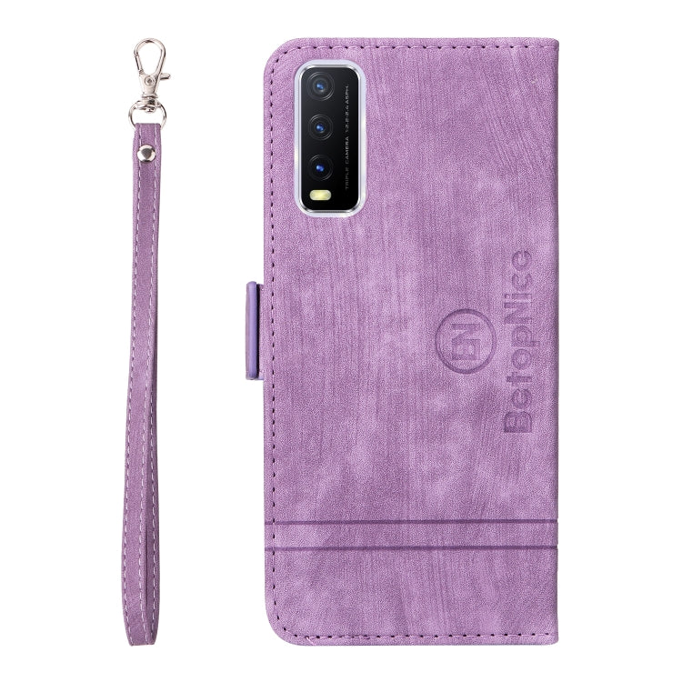 For vivo Y20 BETOPNICE Dual-side Buckle Leather Phone Case