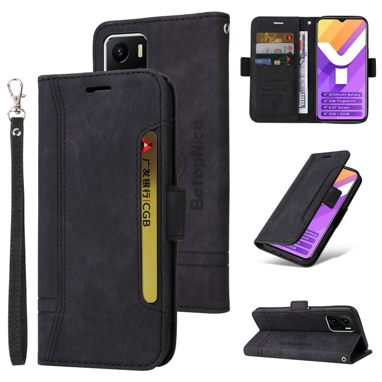 For vivo Y15a Global BETOPNICE Dual-side Buckle Leather Phone Case
