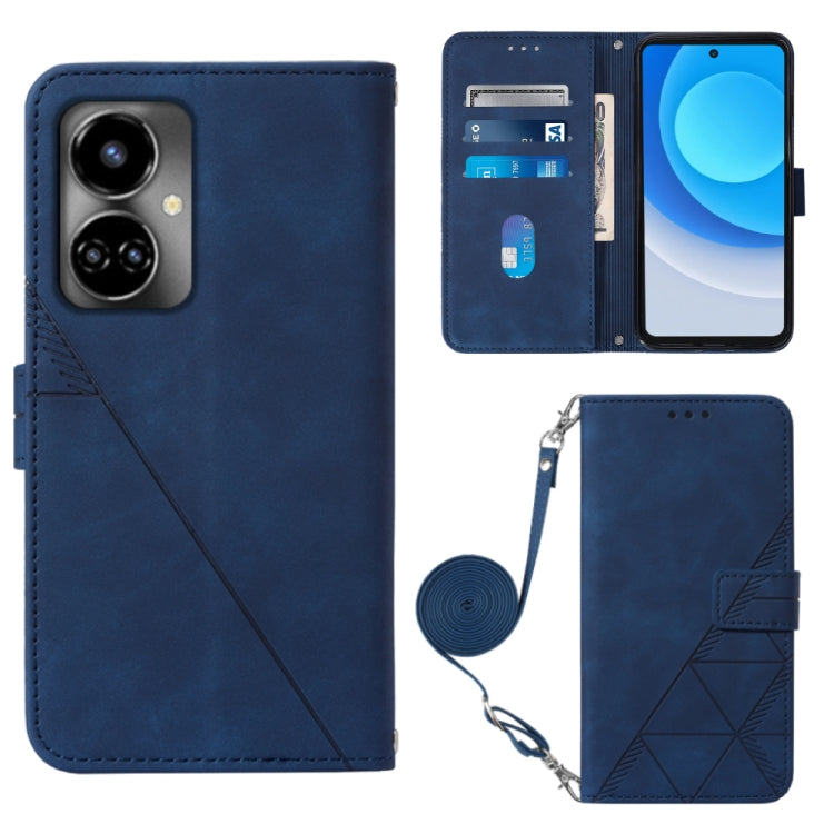 For Tecno Camon 19 Crossbody 3D Embossed Flip Leather Phone Case