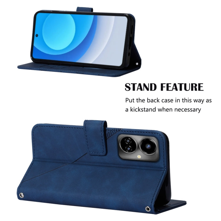 For Tecno Camon 19 Crossbody 3D Embossed Flip Leather Phone Case