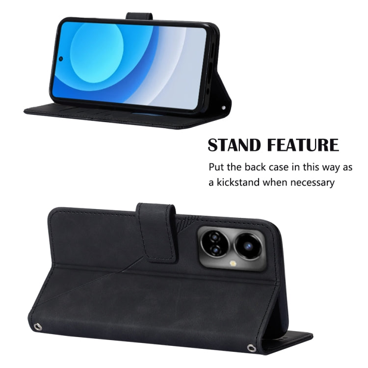 For Tecno Camon 19 Crossbody 3D Embossed Flip Leather Phone Case