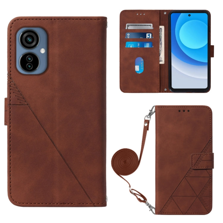 For Tecno Camon 19 Neo Crossbody 3D Embossed Flip Leather Phone Case
