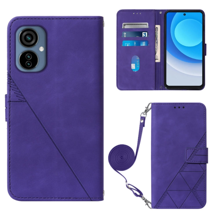 For Tecno Camon 19 Neo Crossbody 3D Embossed Flip Leather Phone Case