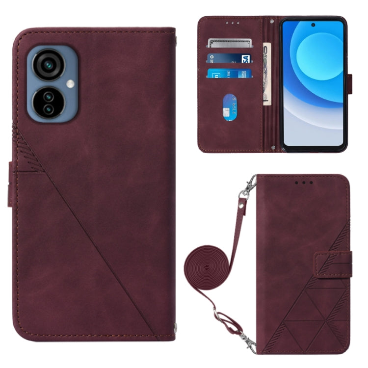 For Tecno Camon 19 Neo Crossbody 3D Embossed Flip Leather Phone Case