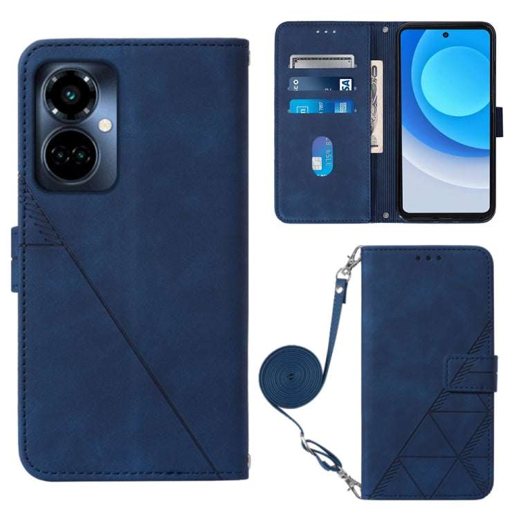 For Tecno Camon 19 Pro 5G Crossbody 3D Embossed Flip Leather Phone Case
