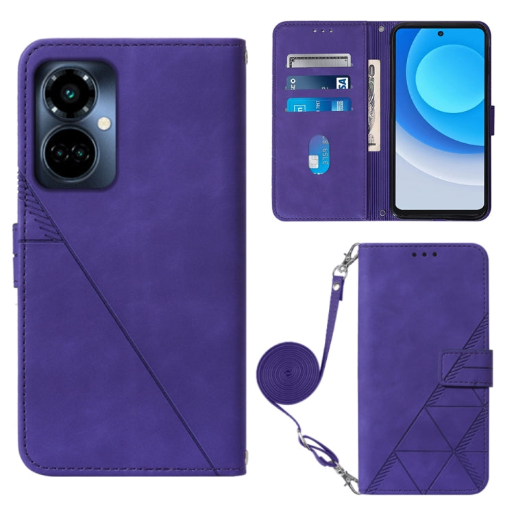 For Tecno Camon 19 Pro 5G Crossbody 3D Embossed Flip Leather Phone Case