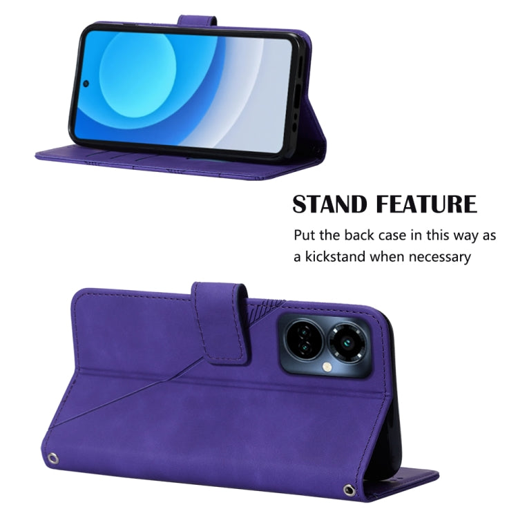 For Tecno Camon 19 Pro 5G Crossbody 3D Embossed Flip Leather Phone Case