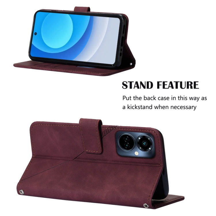 For Tecno Camon 19 Pro 5G Crossbody 3D Embossed Flip Leather Phone Case