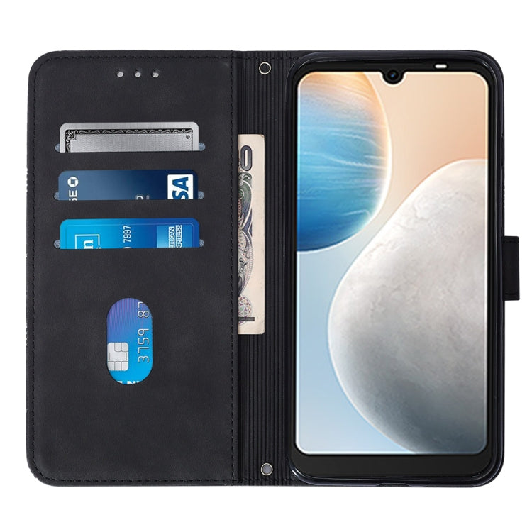 For Tecno Pop 6 Crossbody 3D Embossed Flip Leather Phone Case