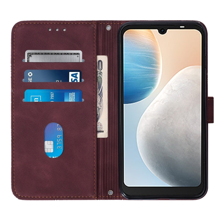 For Tecno Pop 6 Crossbody 3D Embossed Flip Leather Phone Case