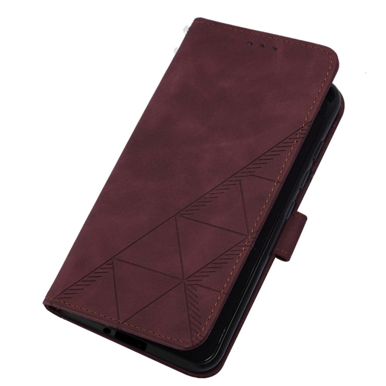 For Tecno Pop 6 Crossbody 3D Embossed Flip Leather Phone Case