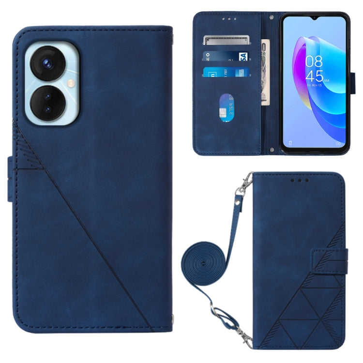For Tecno Spark 9 Pro / Spark 9T Crossbody 3D Embossed Flip Leather Phone Case