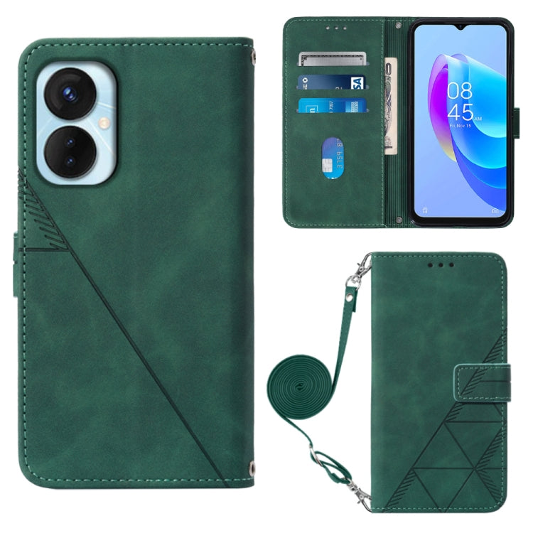 For Tecno Spark 9 Pro / Spark 9T Crossbody 3D Embossed Flip Leather Phone Case