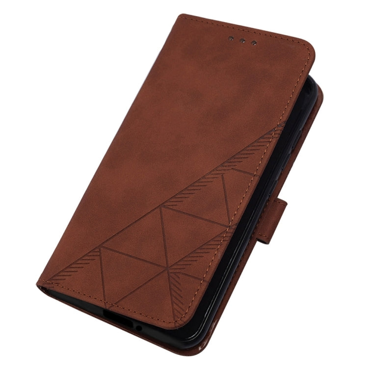 For ZTE Blade A52 Crossbody 3D Embossed Flip Leather Phone Case