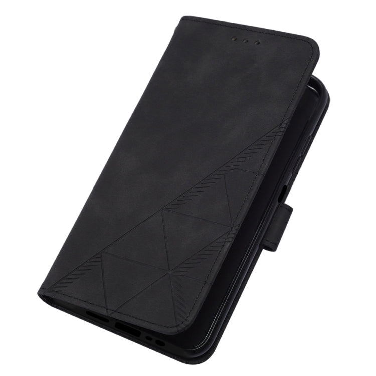 For ZTE Blade A72 Crossbody 3D Embossed Flip Leather Phone Case