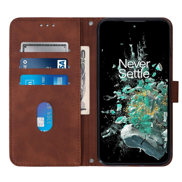 For OnePlus 10T 5G Global Crossbody 3D Embossed Flip Leather Phone Case