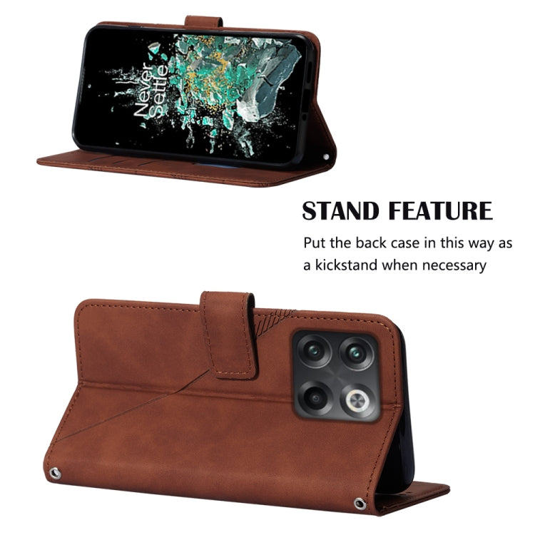 For OnePlus 10T 5G Global Crossbody 3D Embossed Flip Leather Phone Case