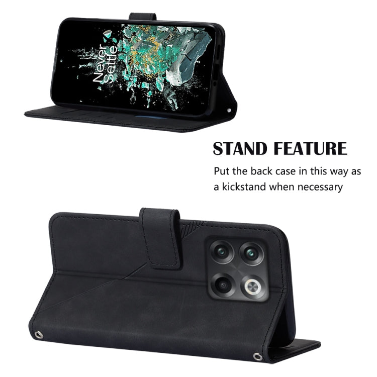 For OnePlus 10T 5G Global Crossbody 3D Embossed Flip Leather Phone Case