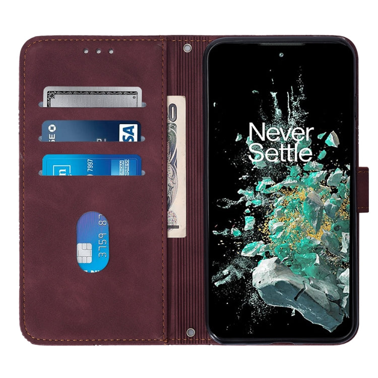 For OnePlus 10T 5G Global Crossbody 3D Embossed Flip Leather Phone Case