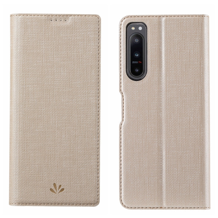 For Sony Xperia 5 IV ViLi DMX Series TPU + PU Shockproof Leather Phone Case