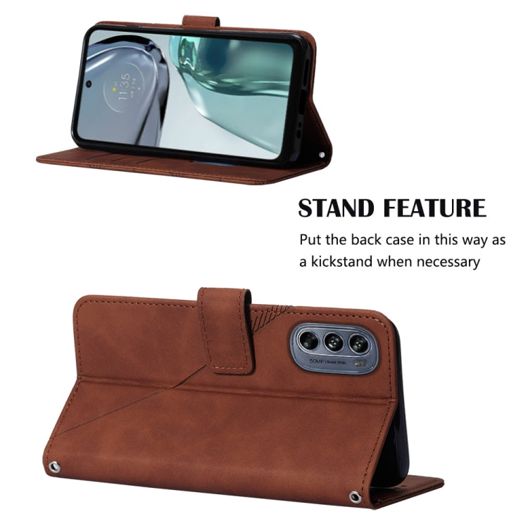 For Motorola Moto G62 5G Crossbody 3D Embossed Flip Leather Phone Case