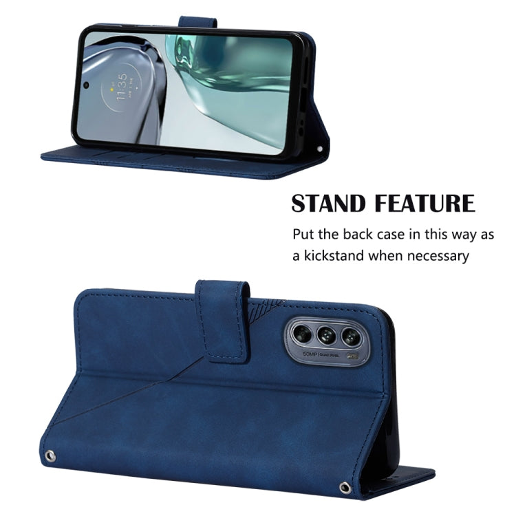 For Motorola Moto G62 5G Crossbody 3D Embossed Flip Leather Phone Case