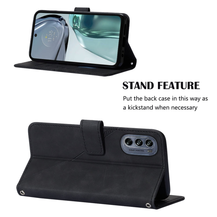For Motorola Moto G62 5G Crossbody 3D Embossed Flip Leather Phone Case