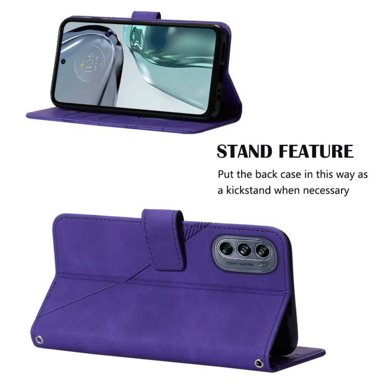 For Motorola Moto G62 5G Crossbody 3D Embossed Flip Leather Phone Case