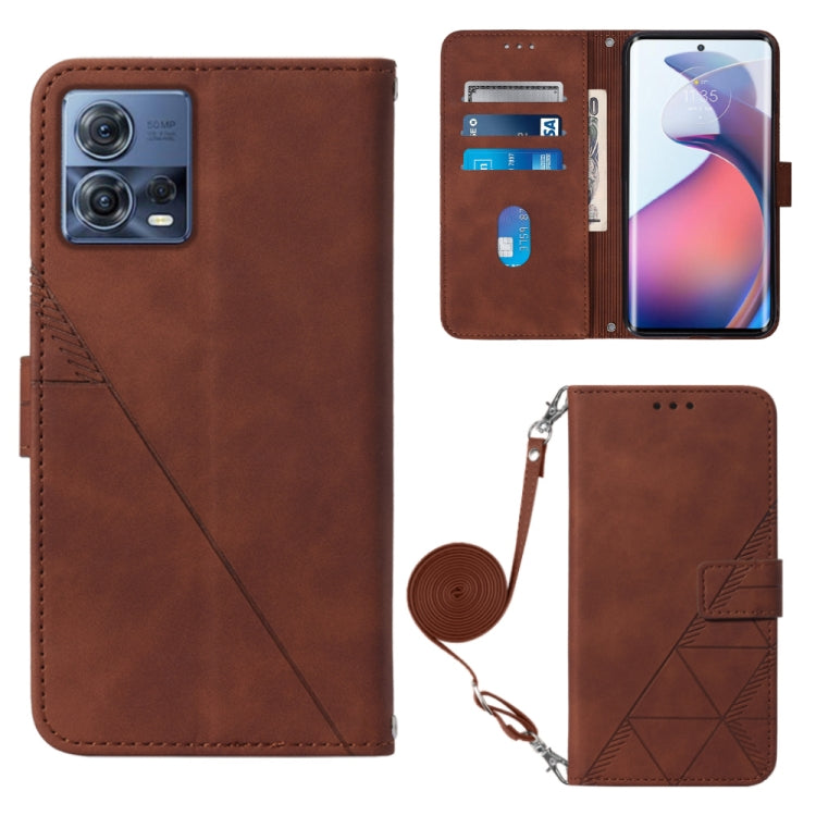 For Motorola Moto S30 Pro 5G Crossbody 3D Embossed Flip Leather Phone Case