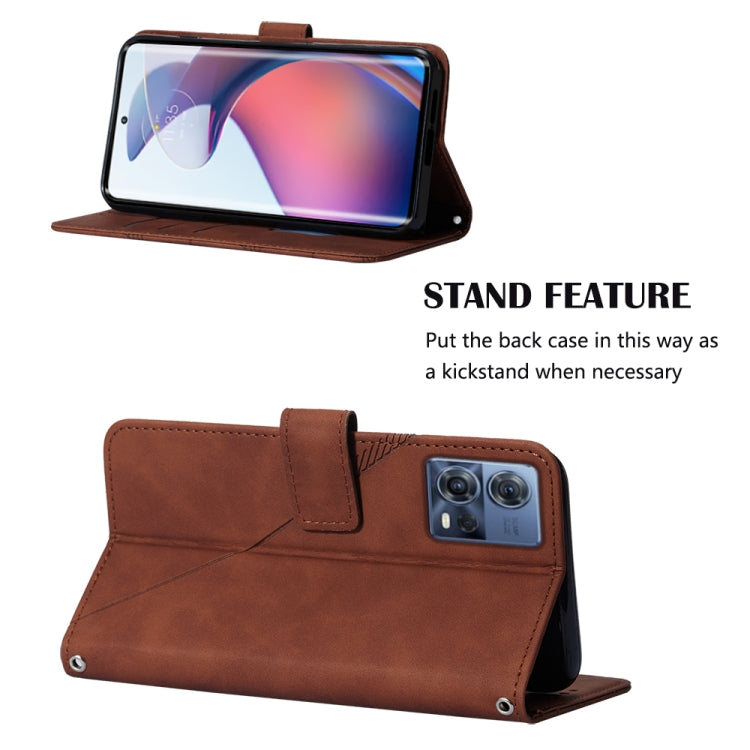 For Motorola Moto S30 Pro 5G Crossbody 3D Embossed Flip Leather Phone Case