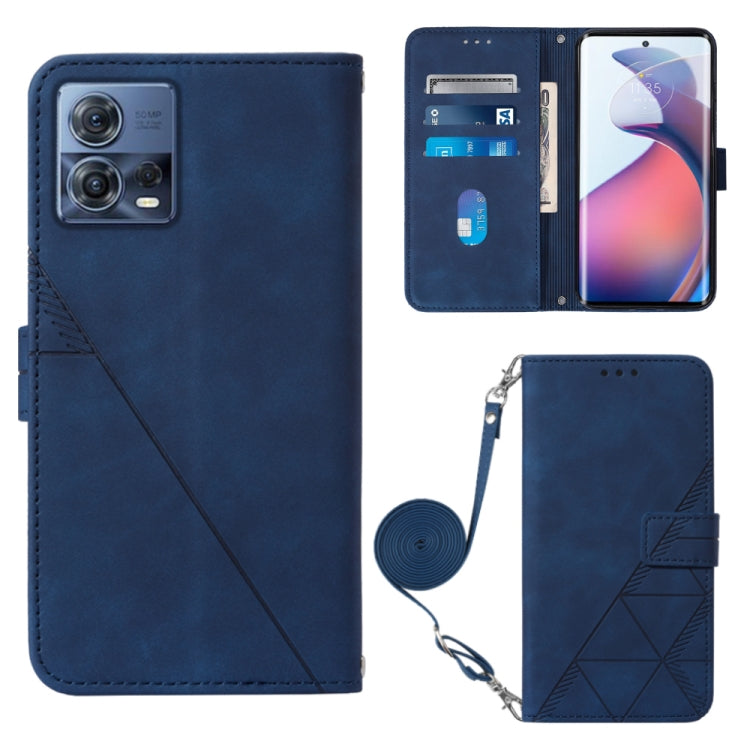 For Motorola Moto S30 Pro 5G Crossbody 3D Embossed Flip Leather Phone Case