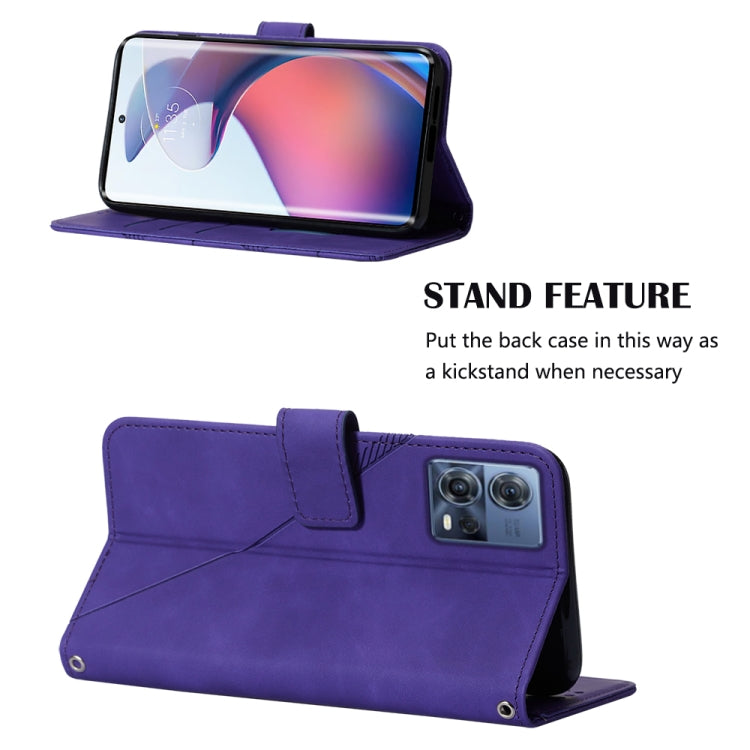 For Motorola Moto S30 Pro 5G Crossbody 3D Embossed Flip Leather Phone Case