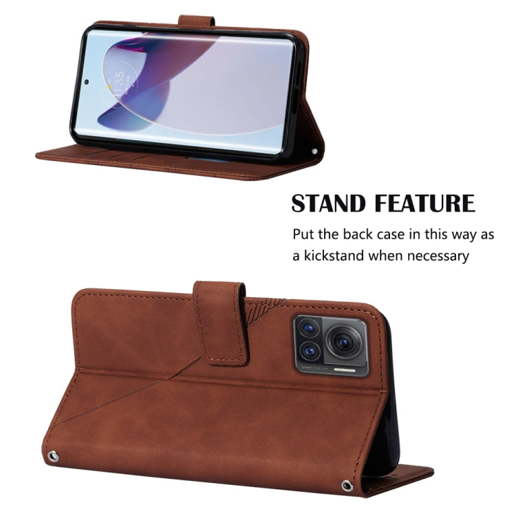 For Motorola Moto X30 Pro 5G Crossbody 3D Embossed Flip Leather Phone Case